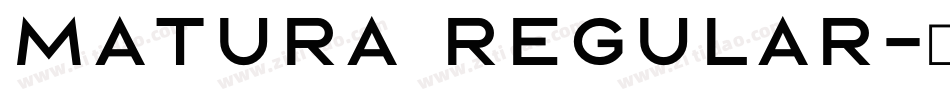Matura Regular字体转换